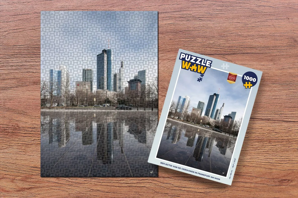 PuzzleWow Frankfurt Am Main Legpuzzel 1000 Stuks - Multicolor