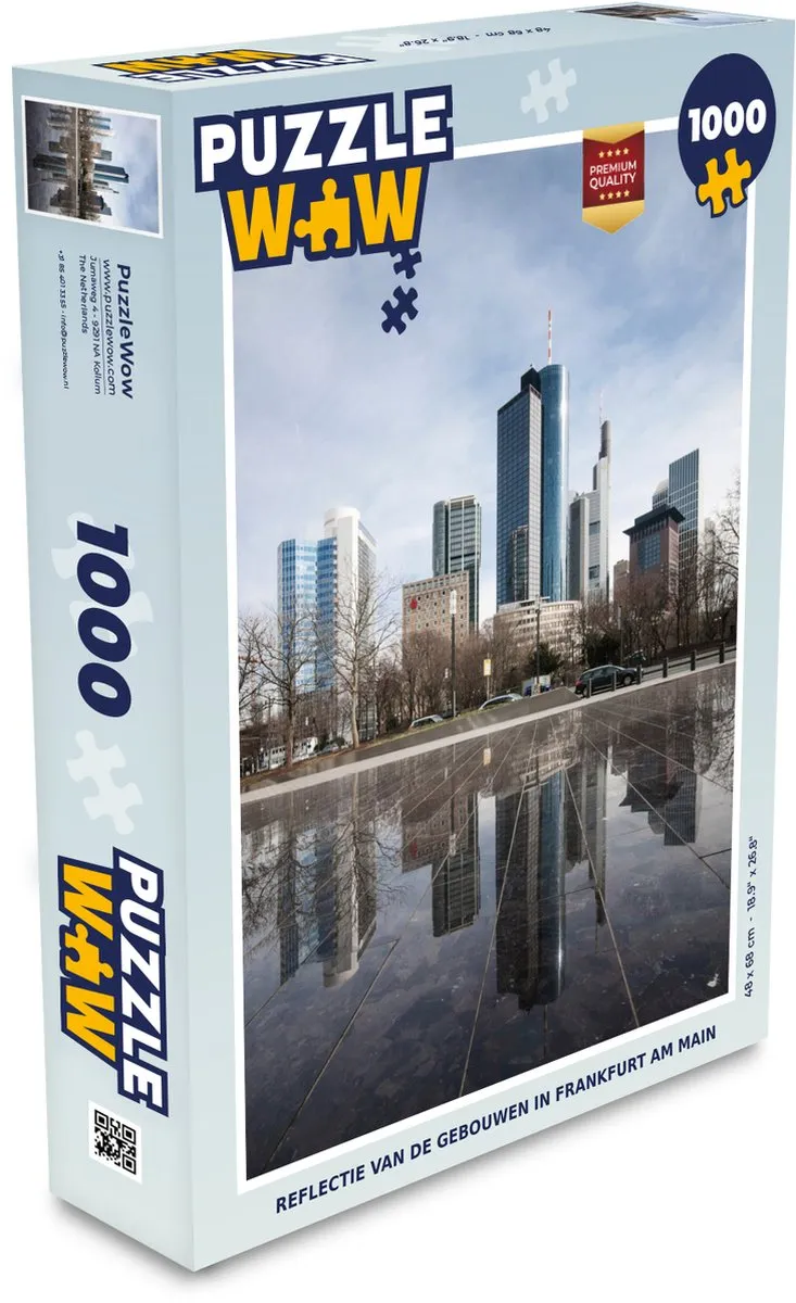 PuzzleWow Frankfurt Am Main Legpuzzel 1000 Stuks