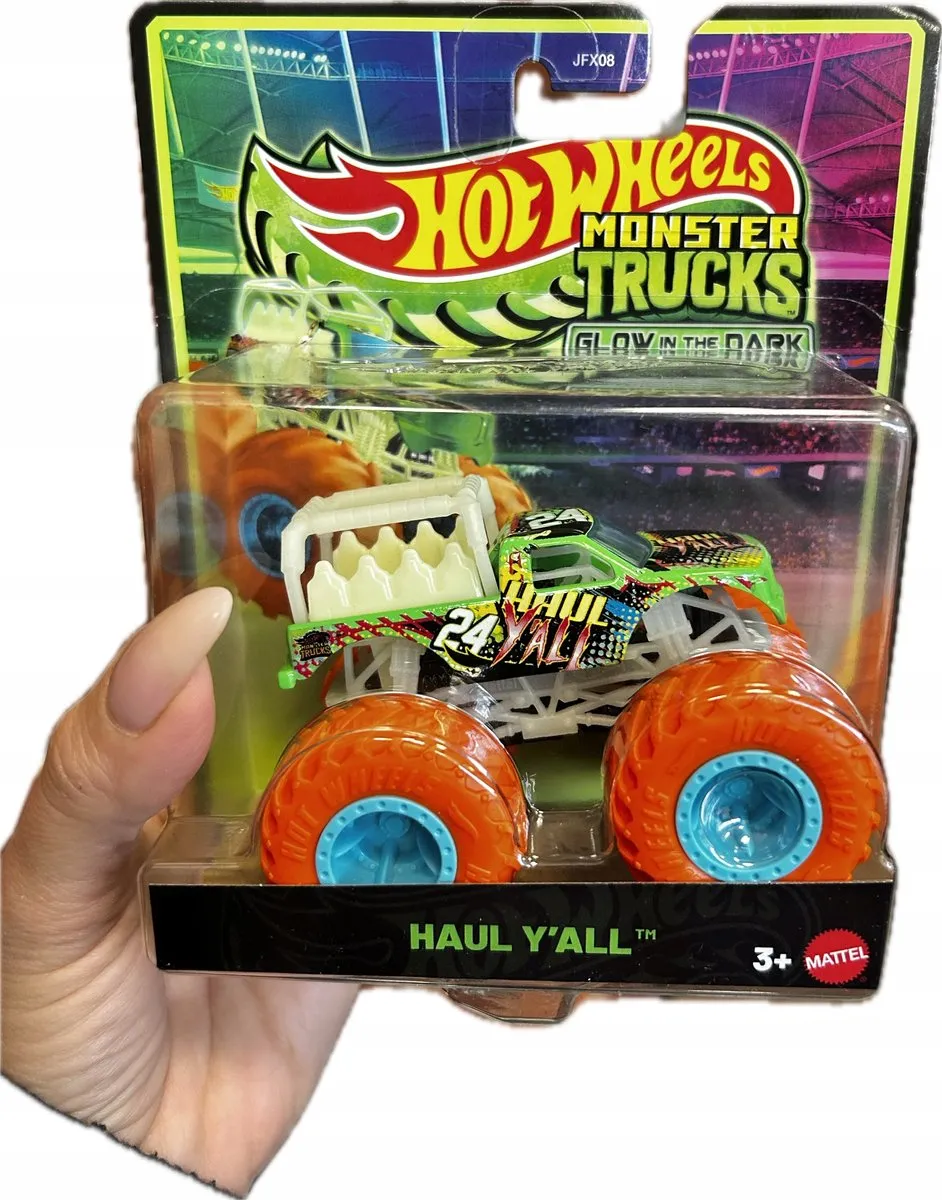 Hot Wheels Monster Truck HAUL Y'ALL Gloeiend in het donker
