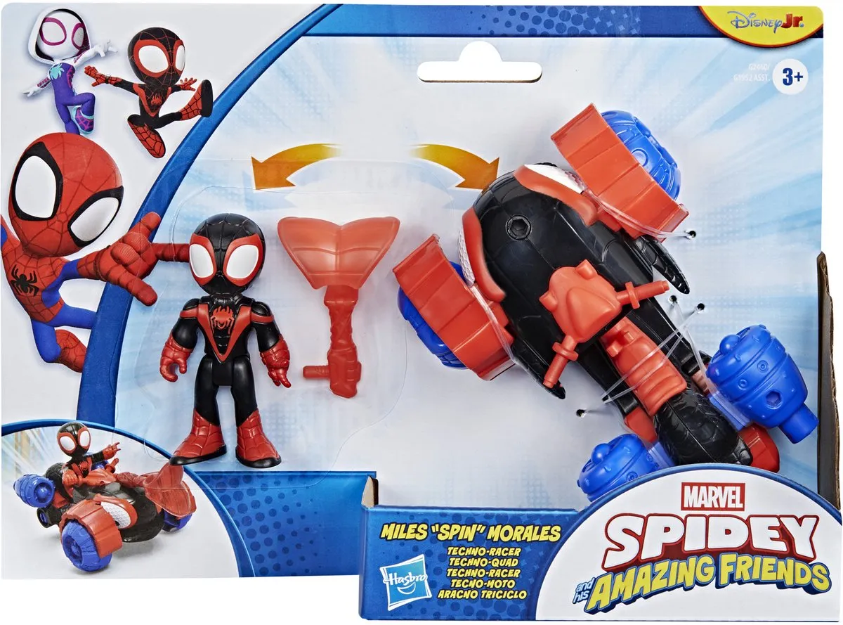 Marvel Spidey and his Amazing Friends Miles Morales Techno-Racer - Multi