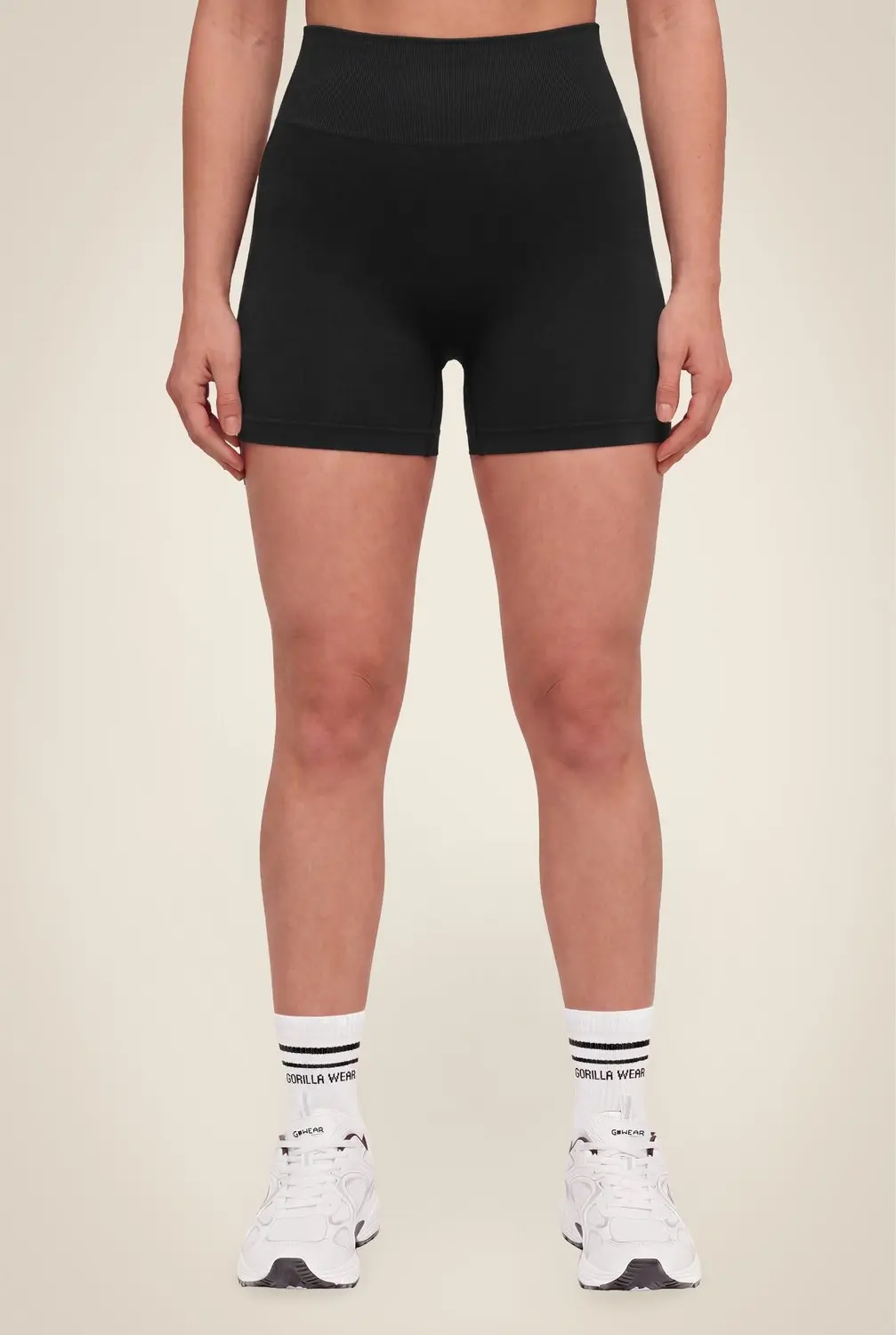 Gorilla Wear Florence Seamless Contour Shorts Zwart L - afbeelding 4 van 6