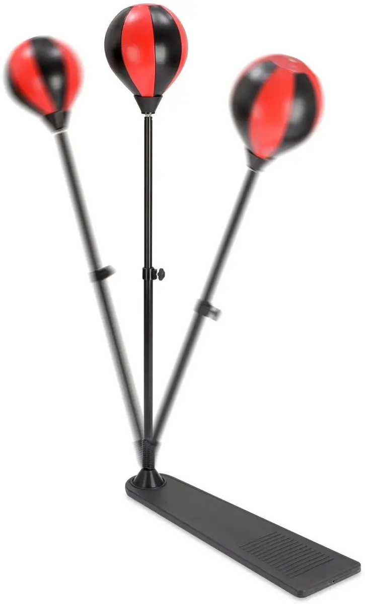 Toyrific Junior Boksbal 120 Cm Met Handschoenen Rood/zwart