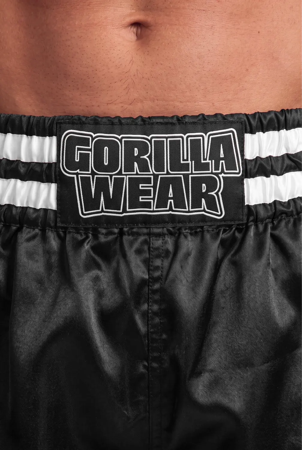 Gorilla Wear Tacoma Fighting Shorts Zwart/Wit L - afbeelding 6 van 6