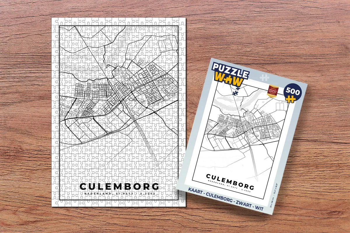 PuzzleWow Culemborg Legpuzzel 500 Stuks - Multicolor