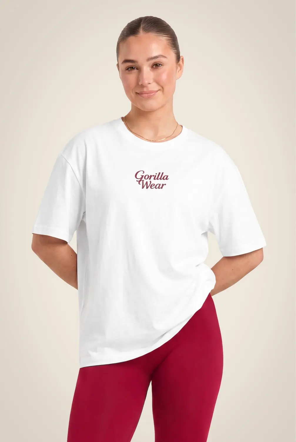Gorilla Wear Vienna Oversized T-shirt Wit XS