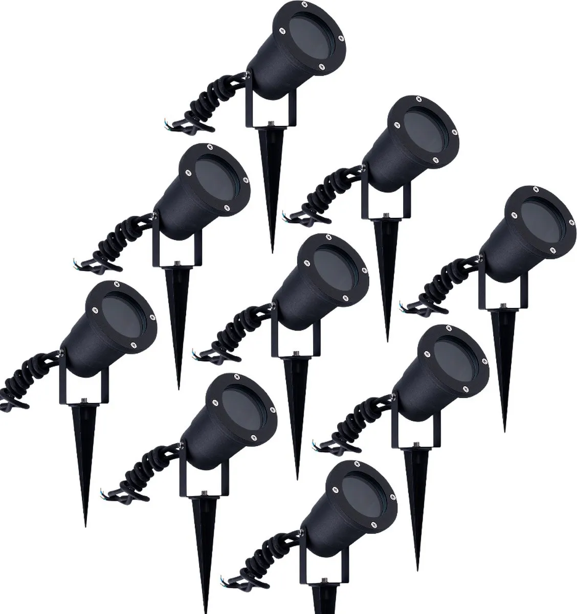 LEDVION 9x LED Prikspots IP65 GU10