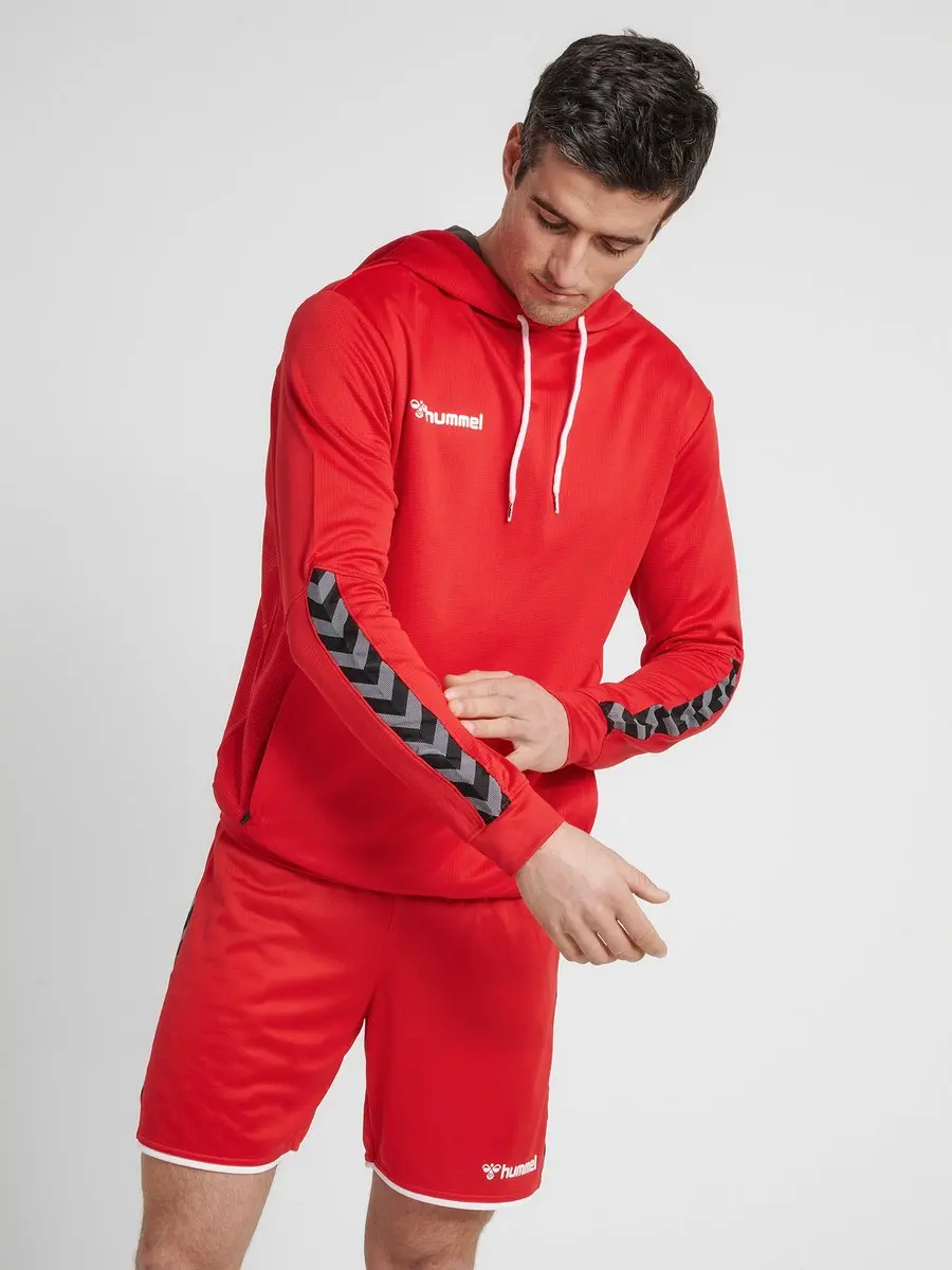 Hummel HmlAUTHENTIC Poly Hoodie - TRUE RED - afbeelding 4 van 6