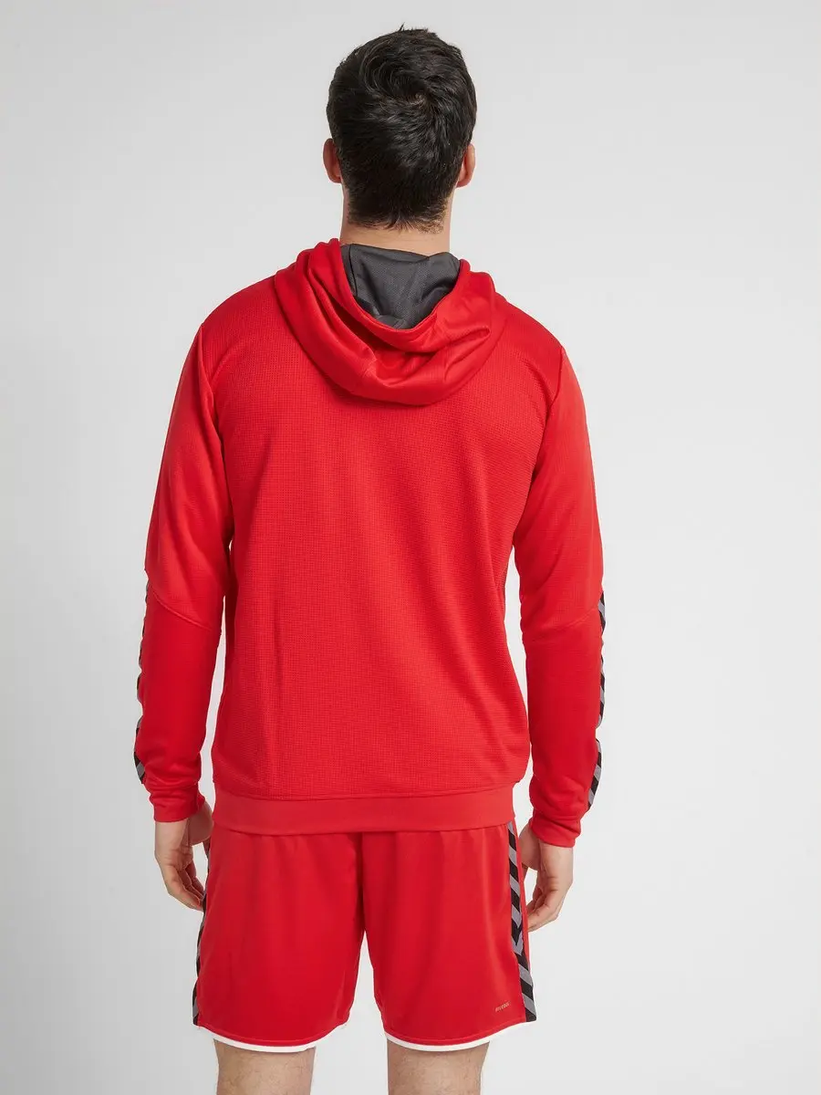 Hummel HmlAUTHENTIC Poly Hoodie - TRUE RED - afbeelding 6 van 6