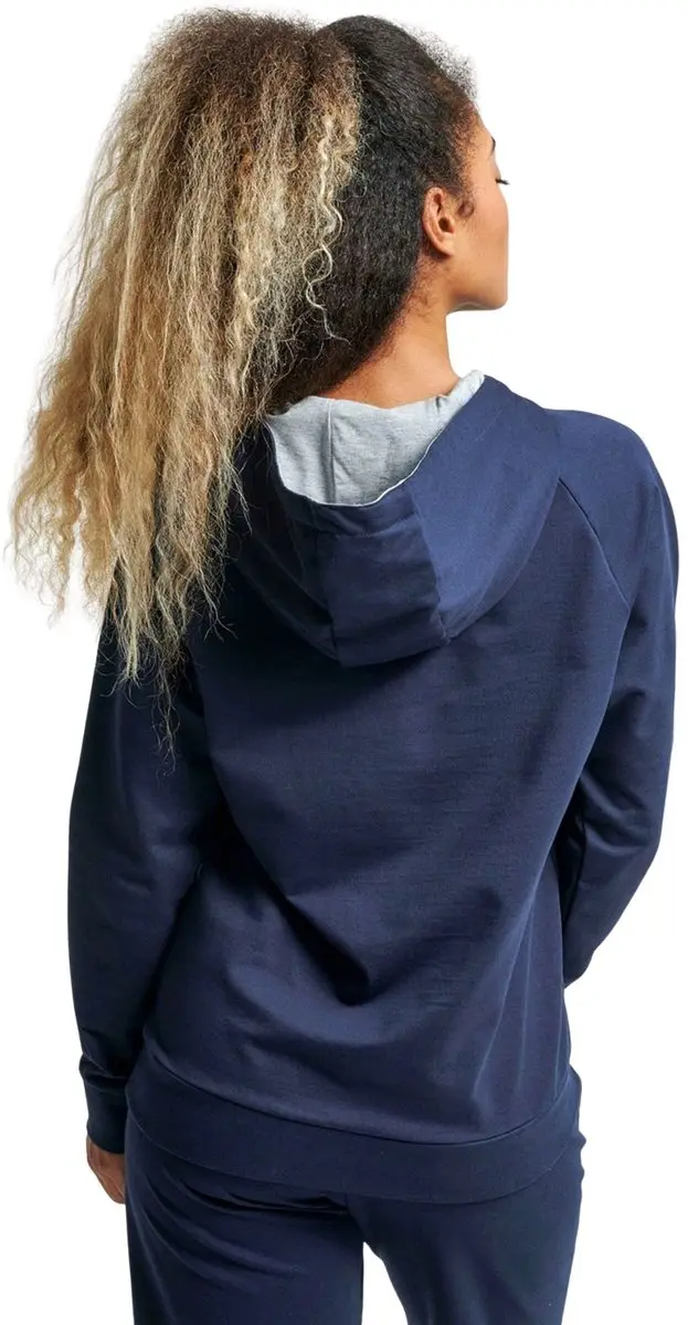 Hummel Go Cotton Logo Hoodie Dames - Marine XS - afbeelding 6 van 6