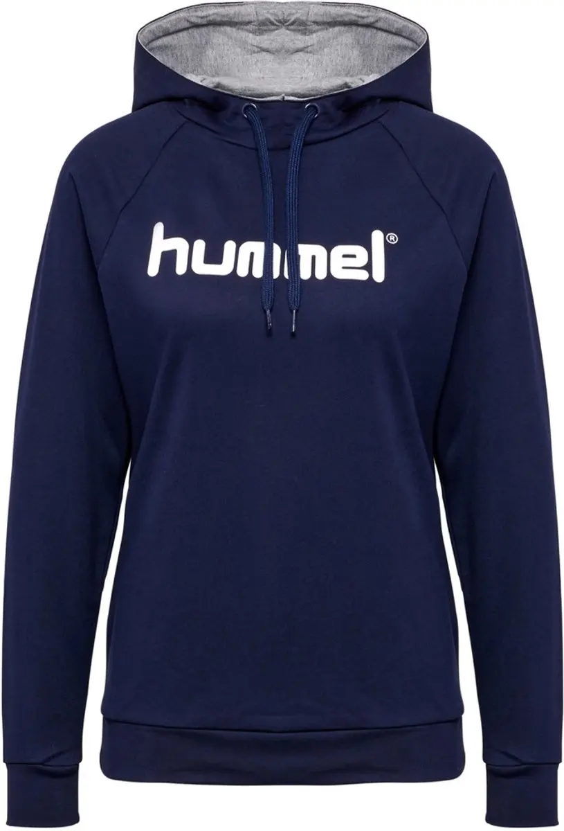 Hummel Go Cotton Logo Hoodie Dames - Marine XS - afbeelding 2 van 6