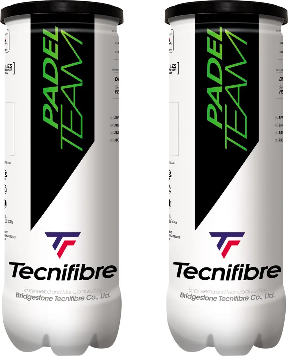 Tecnifibre Team Padelballen 2x3 Uitvoering : Team Padelballen 2x3
