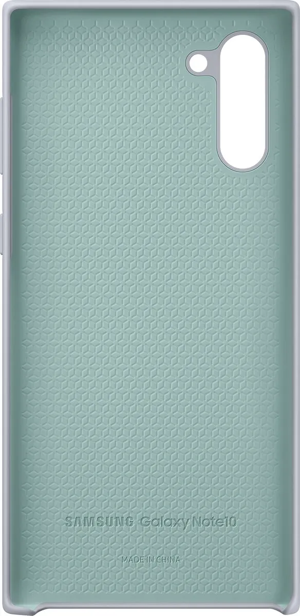 Samsung Galaxy Note 10 Silicone Hoes - Zilver