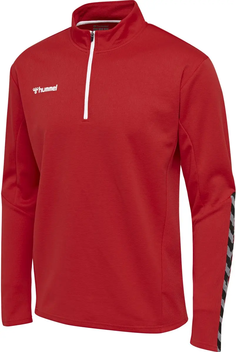 Hummel Authentic Kids Demi-Zip Sweatshirt - True Red - afbeelding 2 van 5
