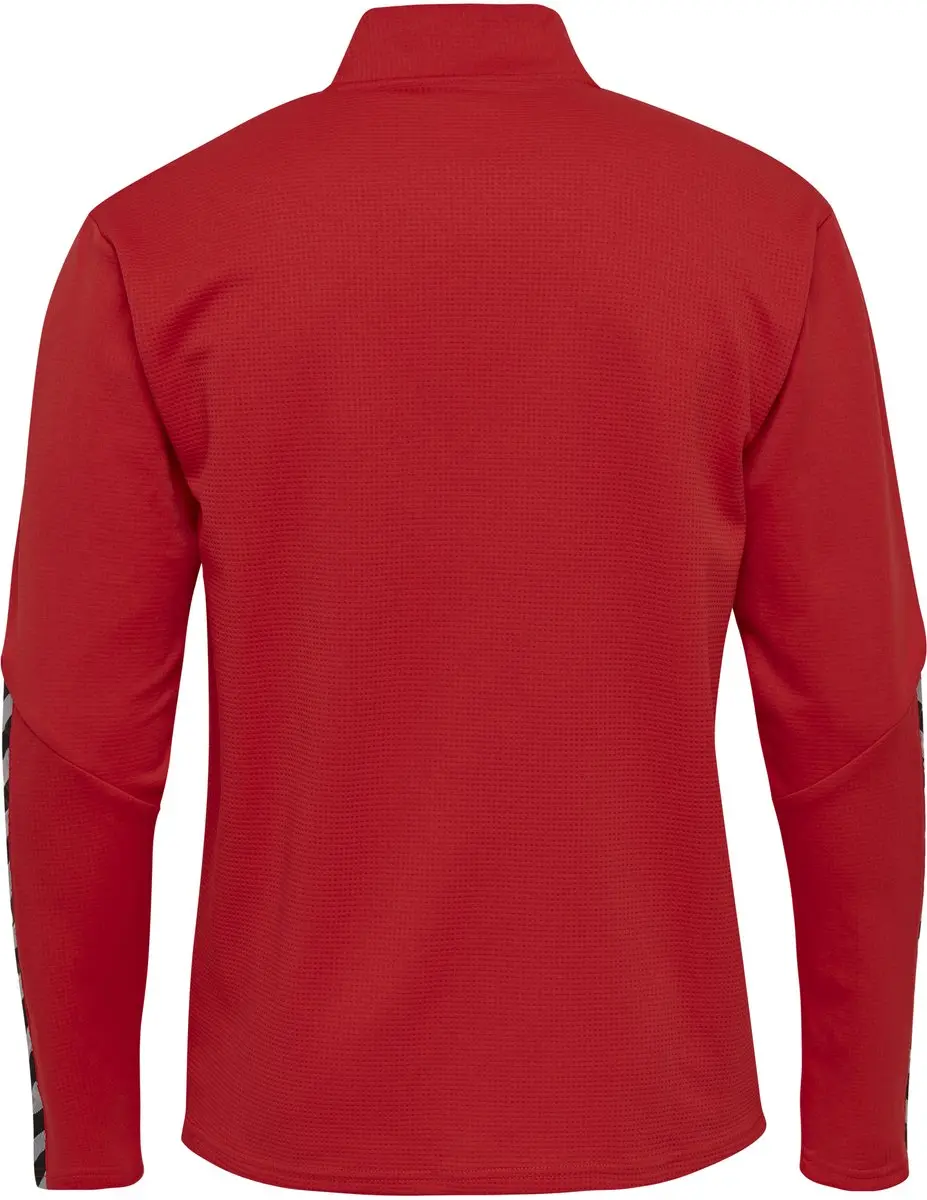 Hummel Authentic Kids Demi-Zip Sweatshirt - True Red - afbeelding 3 van 5