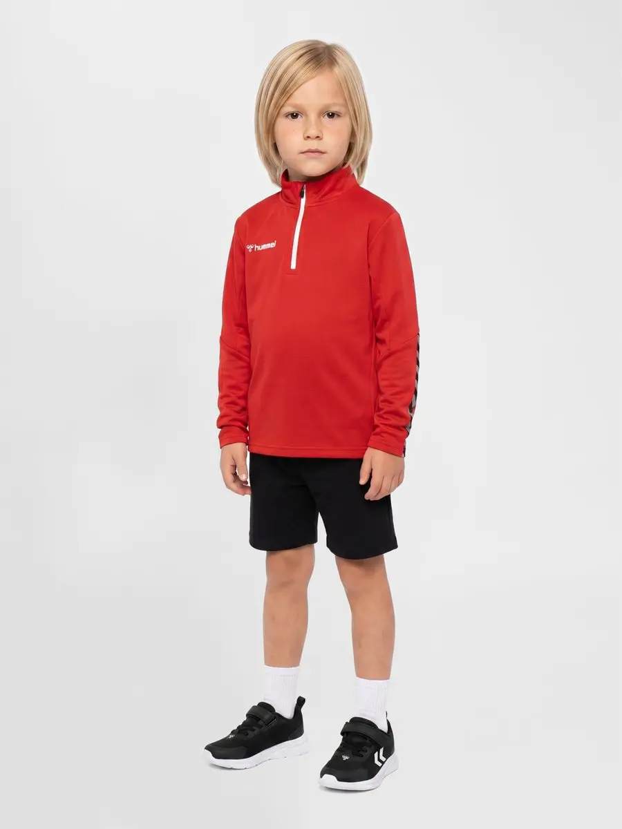 Hummel Authentic Kids Demi-Zip Sweatshirt - True Red - afbeelding 5 van 5