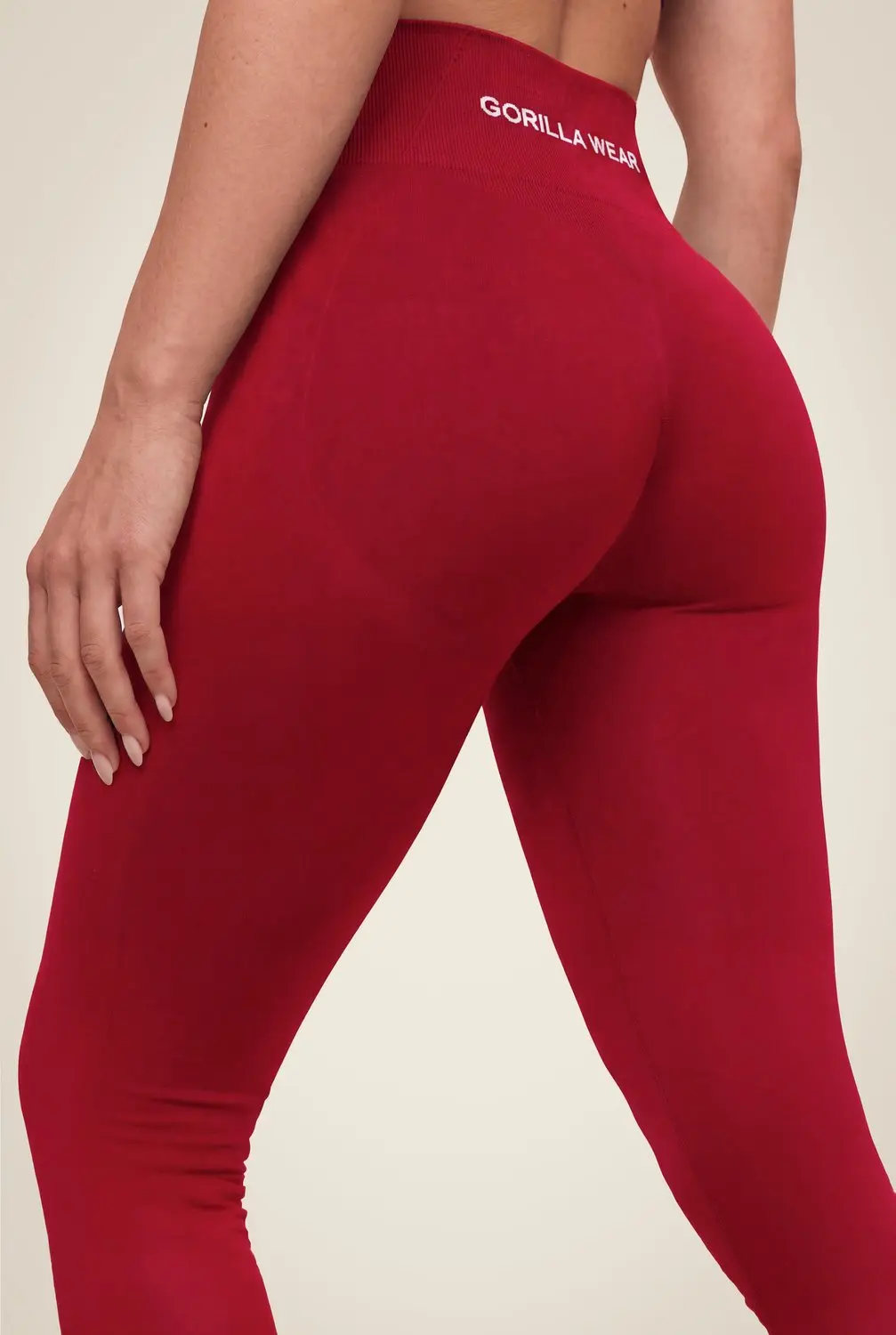 Gorilla Wear Florence Seamless Contour Leggings Rood S - afbeelding 5 van 6