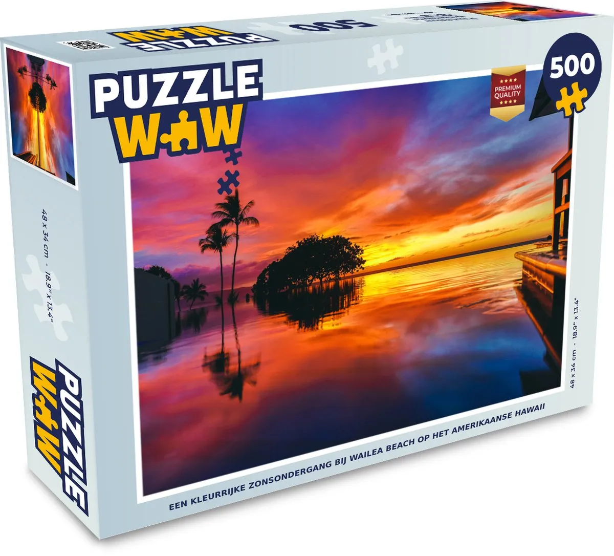 PuzzleWow Legpuzzel Wailea Beach Hawaii 500 Stuks