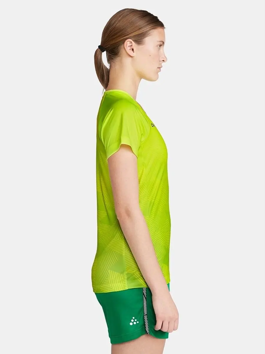 Craft Premier Fade Shirt Dames - Fluogeel M - afbeelding 5 van 6
