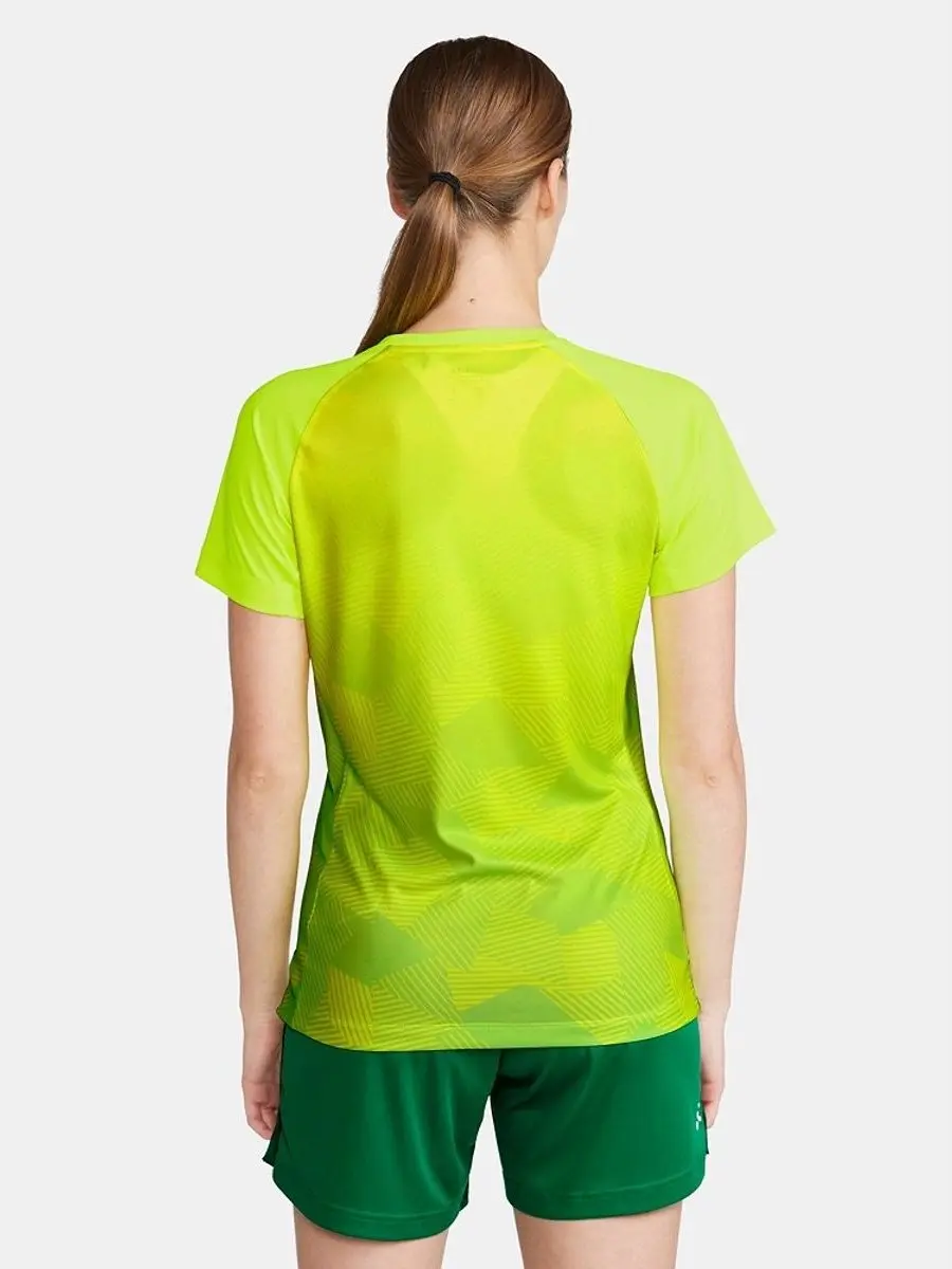 Craft Premier Fade Shirt Dames - Fluogeel M - afbeelding 3 van 6