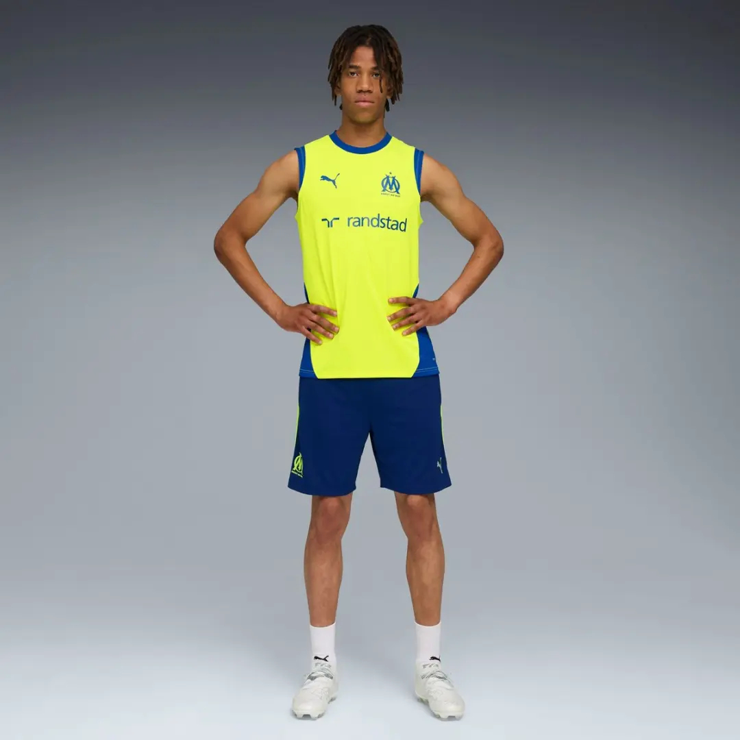 PUMA Korte OM Short M - Blauw - afbeelding 2 van 5