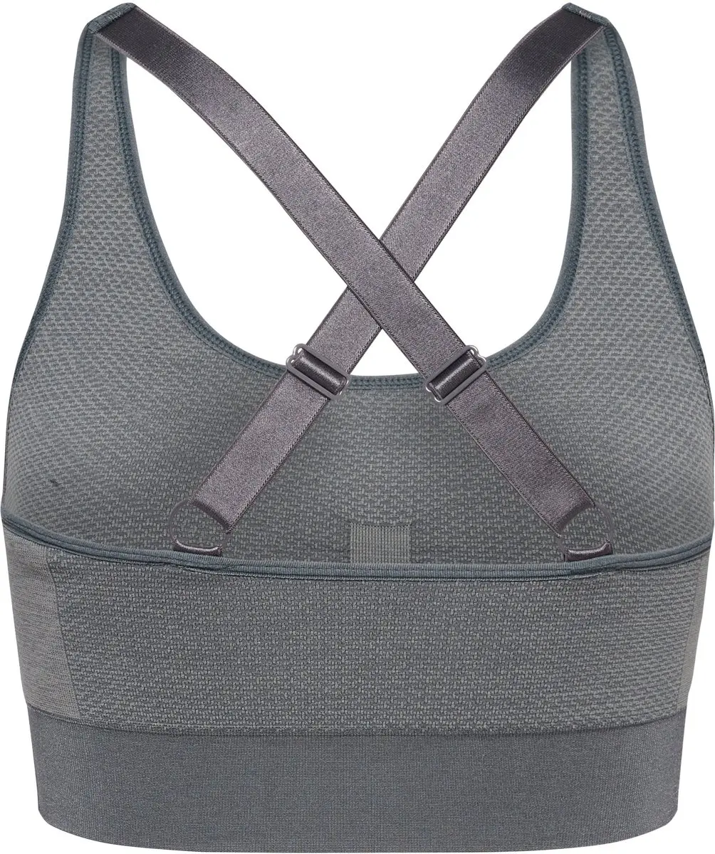 Hummel MT Shine Naadloze Sportbeha - S - Quiet Shade - afbeelding 3 van 6