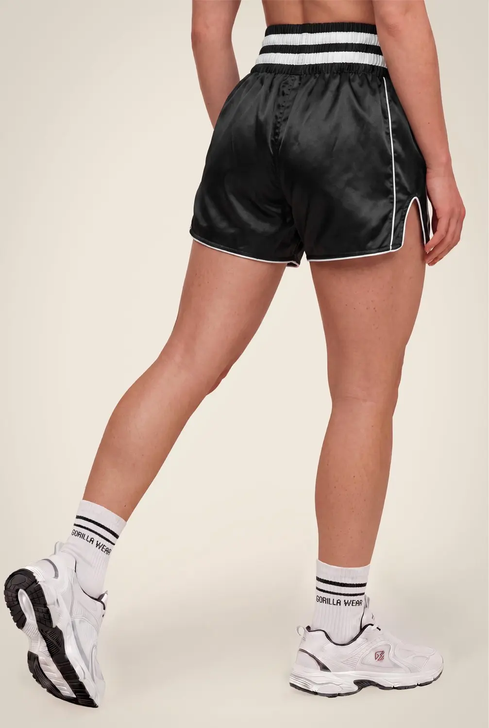Gorilla Wear Tacoma Fighting Shorts XS - Zwart/Wit - afbeelding 4 van 6