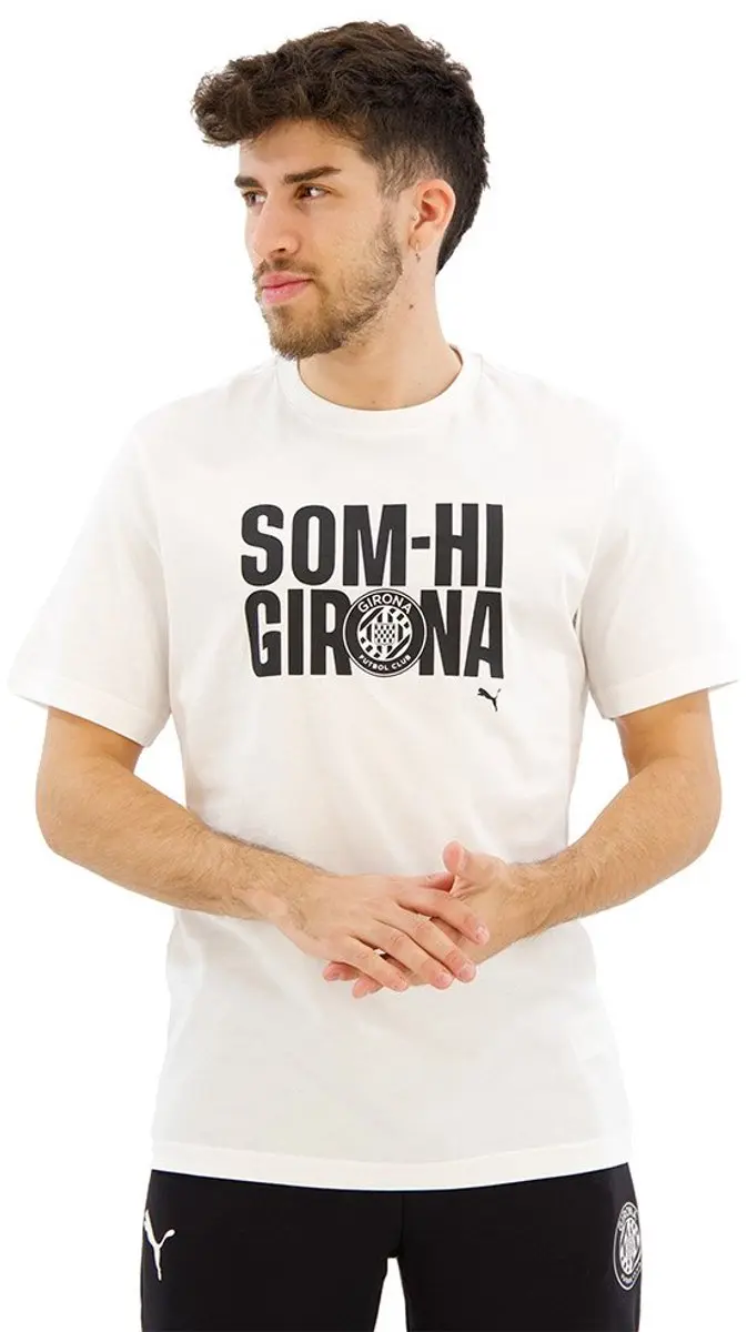 Puma Som-hi Girona Fc T-shirt Met Korte Mouwen Blauw M
