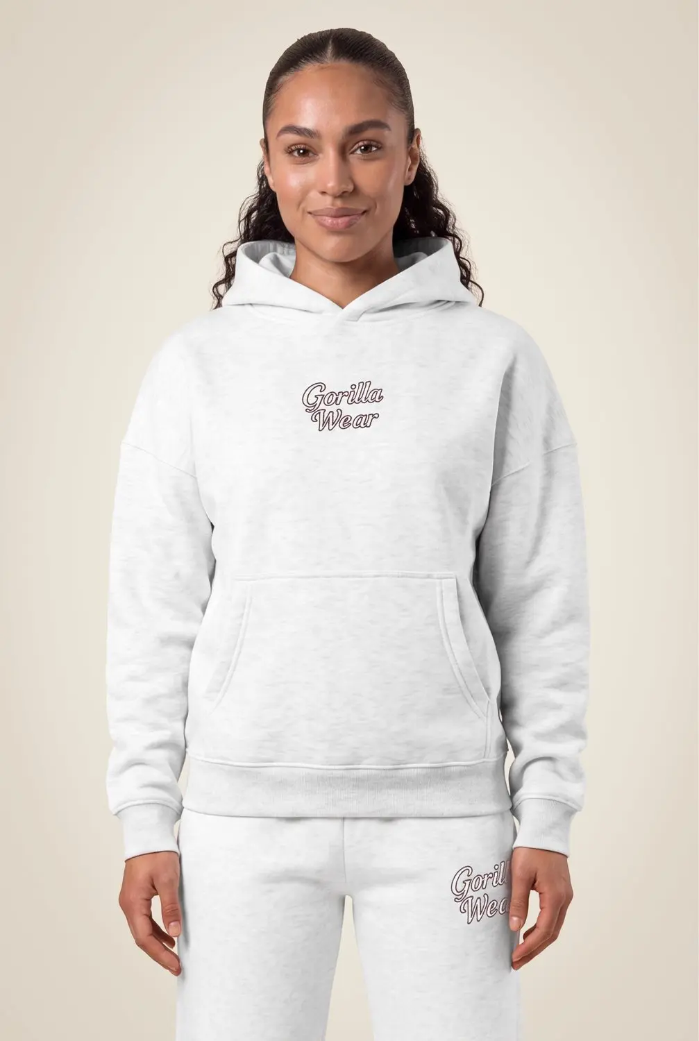 Gorilla Wear Skye Hoodie - Lichtgrijs XS - afbeelding 4 van 6