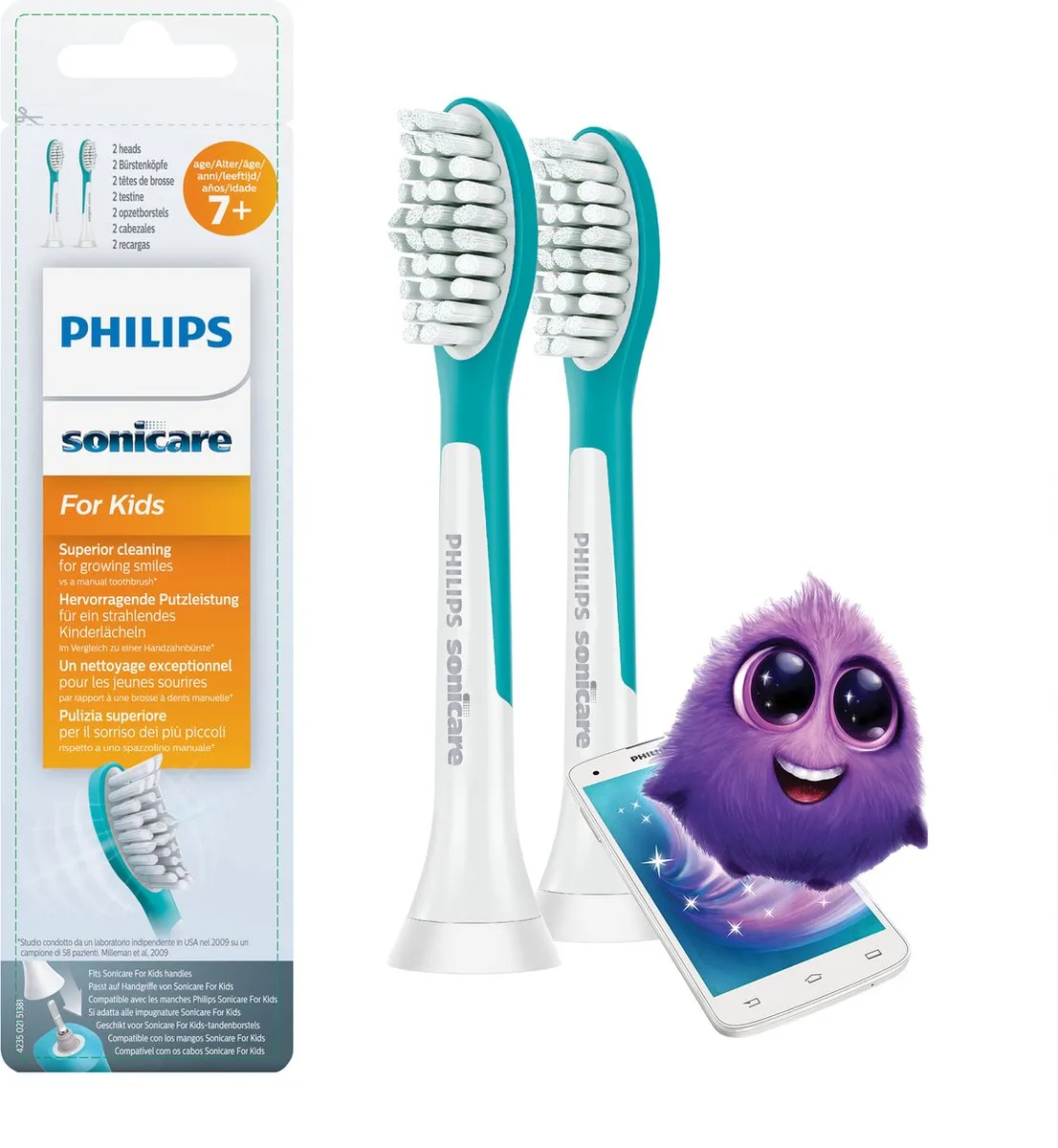 Philips Sonicare For Kids HX6042/33 Opzetborstels