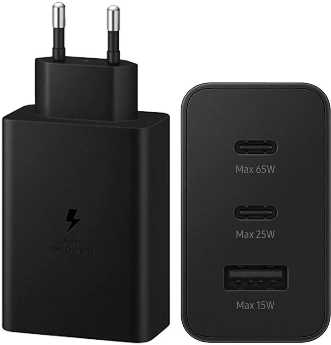 Samsung Travel Adapter Trio EP-T6530NBEGEU - 65W - Zwart
