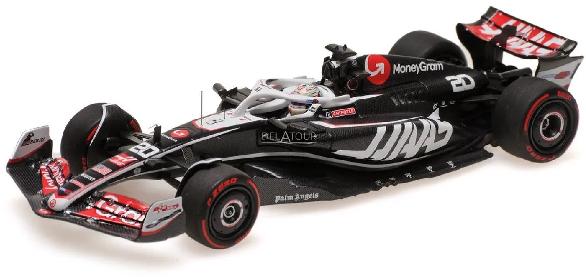 Formule 1 Haas F1 Team VF-24 - Magnussen 1:43 Modelauto - Zwart