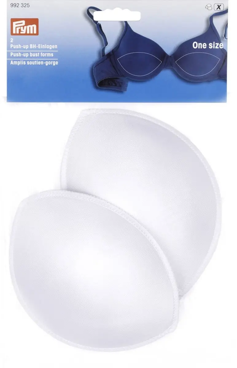 PRYM Push-up BH-inlegcups één maat wit 992325