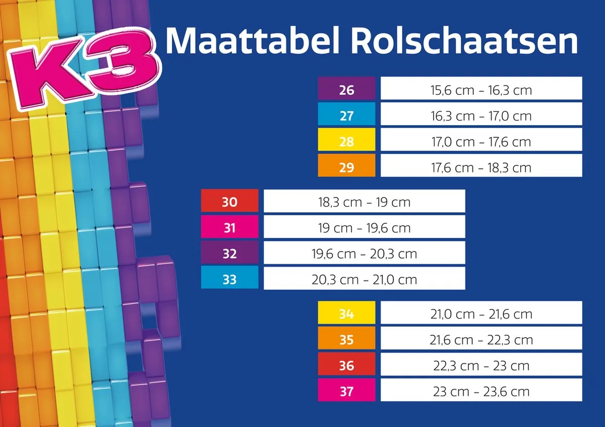K3 Rolschaatsen Maat 26-29