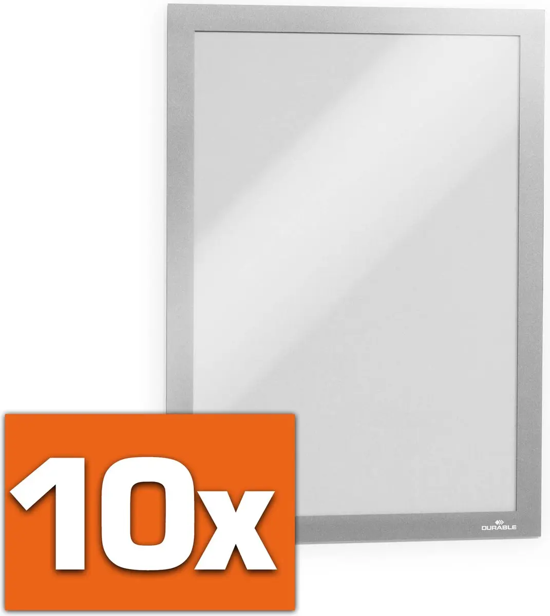 Durable Duraframe A4 Informatiebord - Metaal-zilver - 10 Stuks - afbeelding 2 van 6