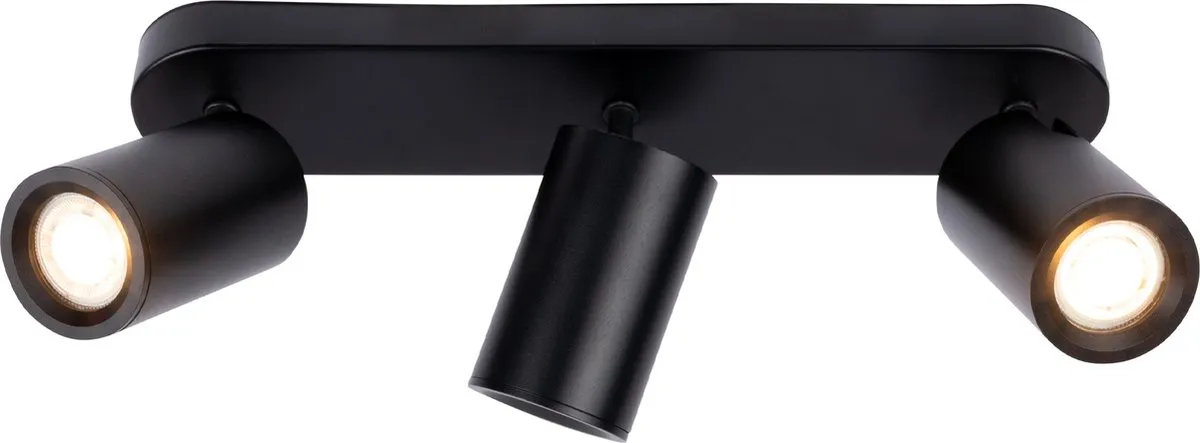 LEDVION SMART LED Plafondspot 3-lichts RGB+CCT 4.9W - Zwart
