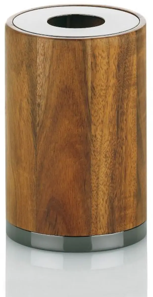 Beker voor geurstokjes MOON diffuser hout / roestvrij staal
