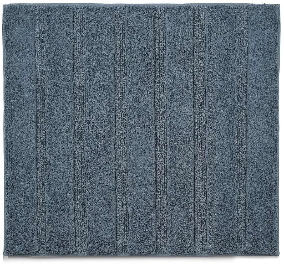 Badmat, 65 x 55 cm, Katoen, Rook Blauw