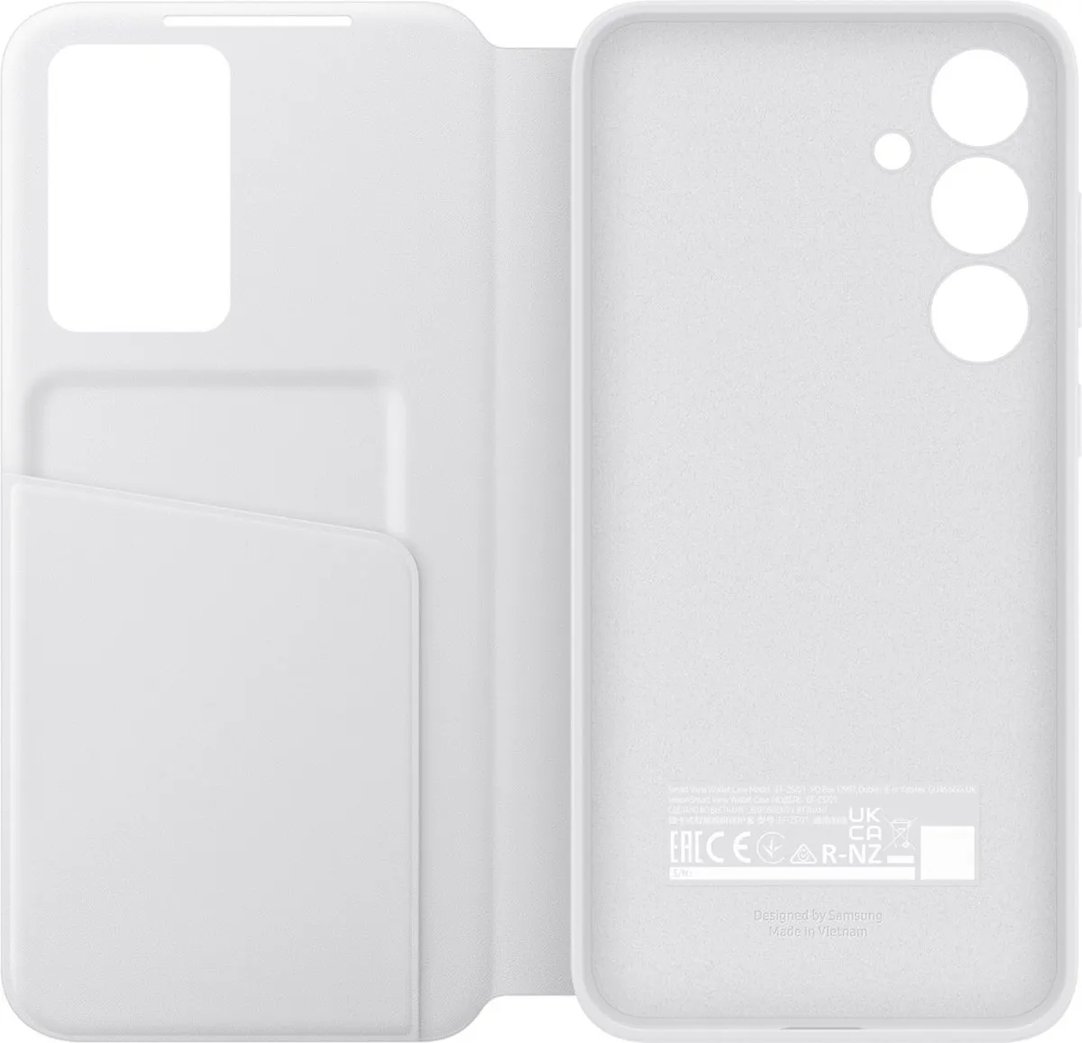 Samsung Smart View Wallet Case EF-ZS721CWEGWW - Wit - afbeelding 6 van 6