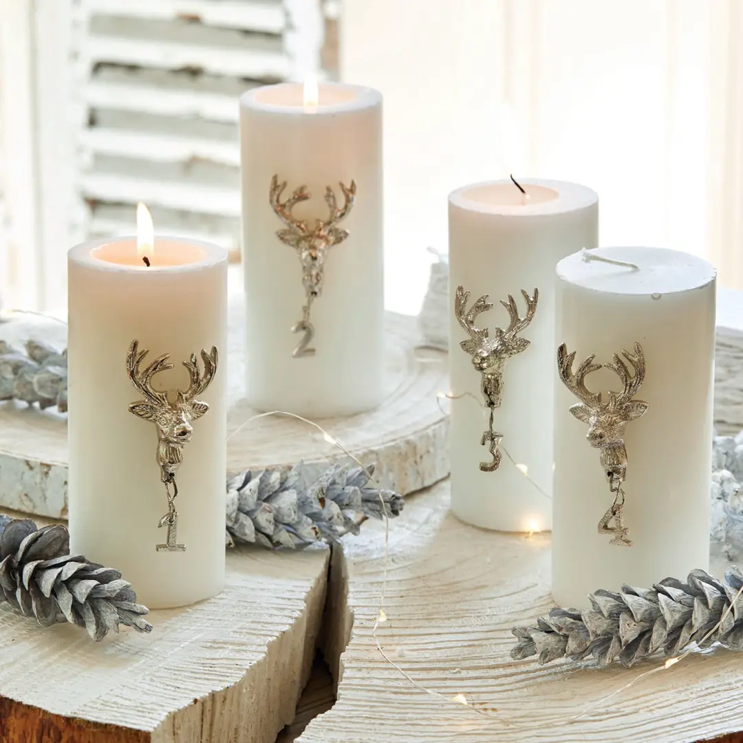 Loberon Decoratiepin Set 4 Stuks - Zilverkleurig - afbeelding 2 van 3