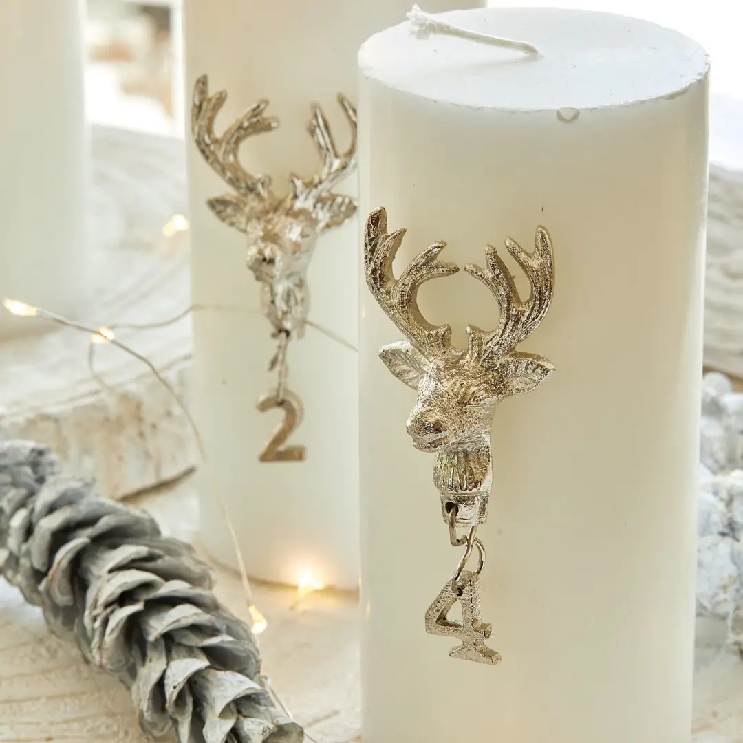 Loberon Decoratiepin Set 4 Stuks - Zilverkleurig - afbeelding 3 van 3