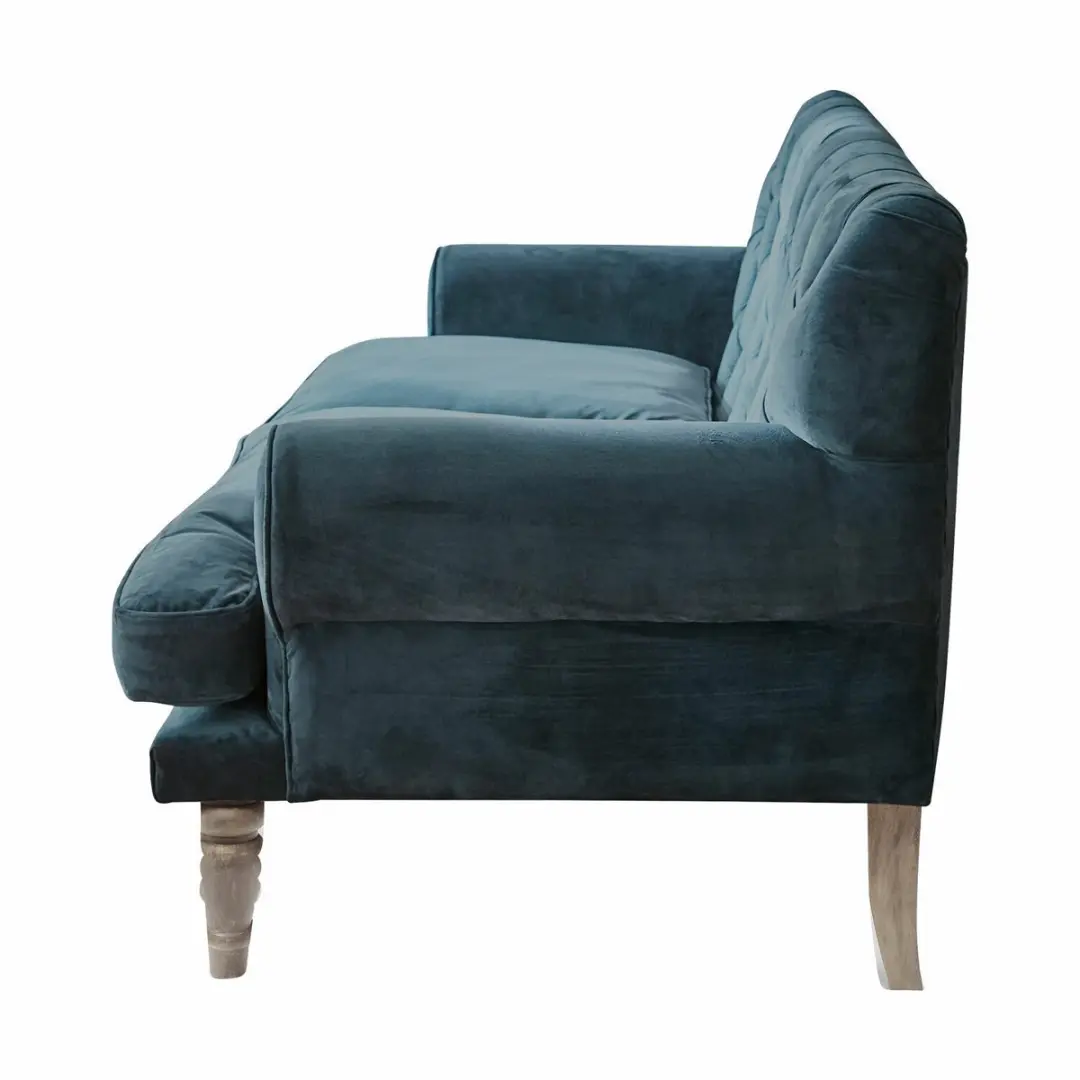 Loberon Bank Carme - 4 Zitplekken - Blauw - afbeelding 3 van 6
