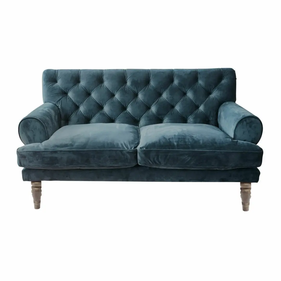 Loberon Bank Carme - 4 Zitplekken - Blauw - afbeelding 4 van 6
