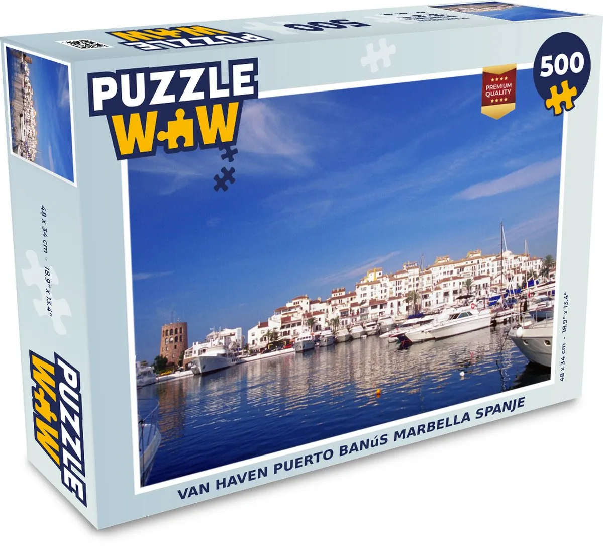 PuzzleWow Haven Puerto Banús Marbella Legpuzzel 500 Stuks
