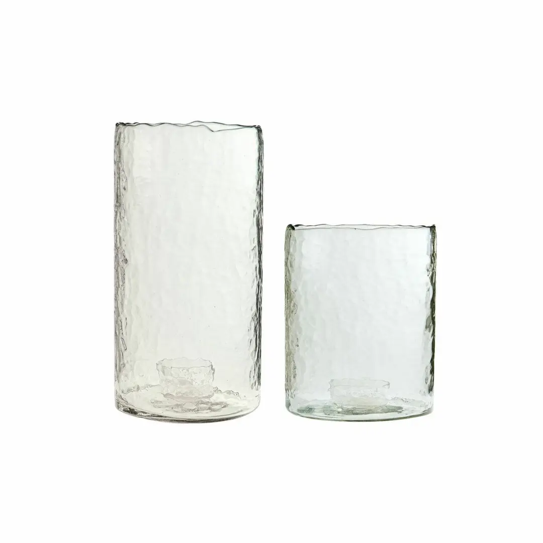 Loberon Querlay Windlicht - 2 Stuks Ø15cm Heldere Glas - afbeelding 2 van 4
