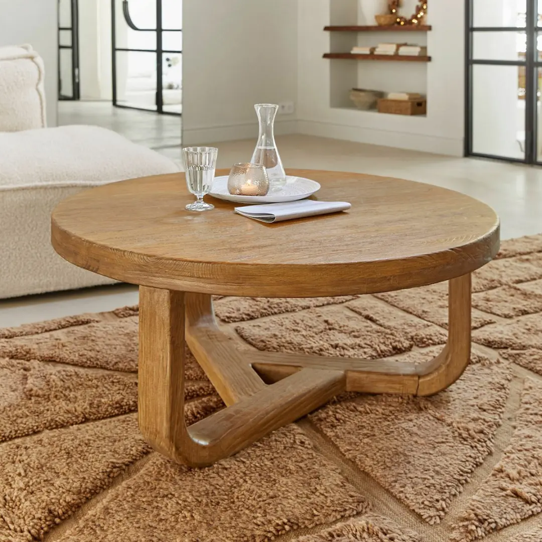 Loberon Trésorique Salontafel 100cm - Bruin - afbeelding 5 van 5