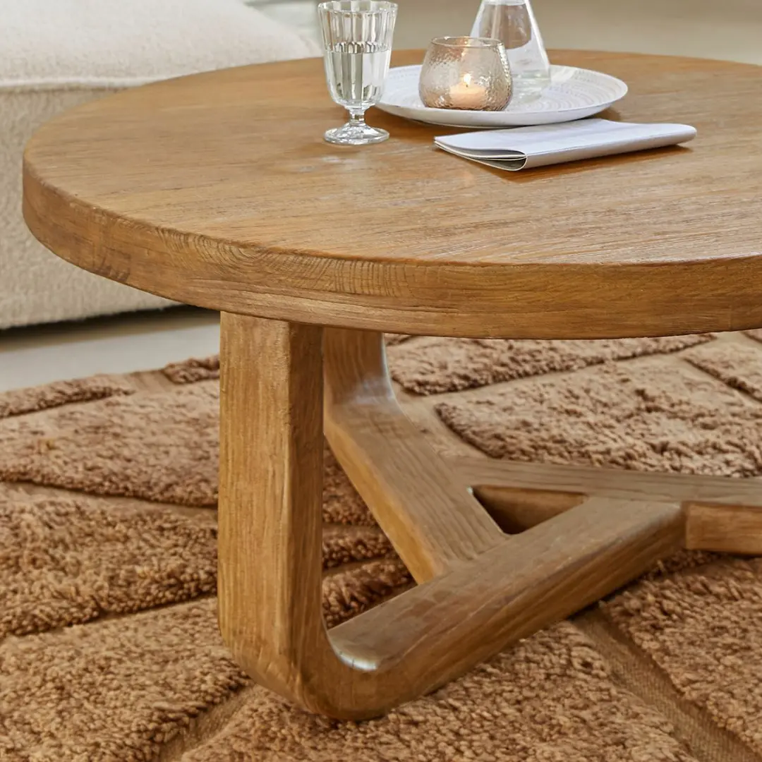 Loberon Trésorique Salontafel 100cm - Bruin - afbeelding 3 van 5
