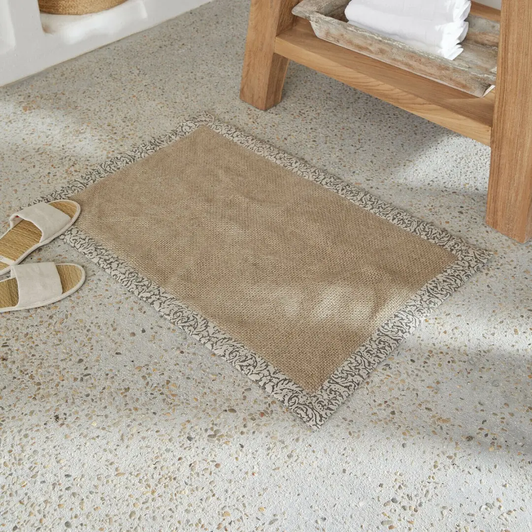 Loberon Falmont Badmat - Beige - afbeelding 3 van 6