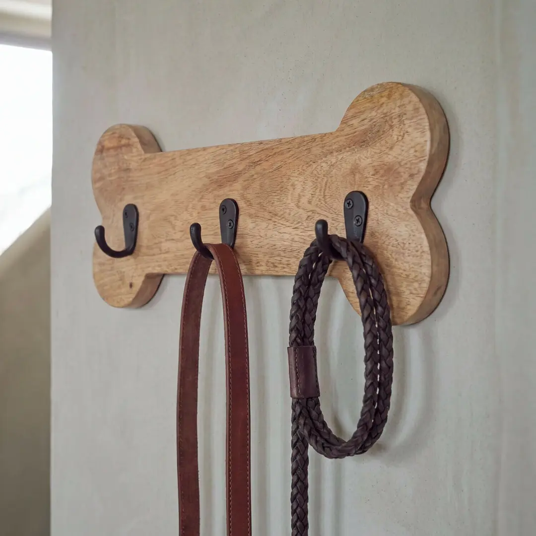 Loberon Pfotaro Bord met haken - Bruin - afbeelding 2 van 6