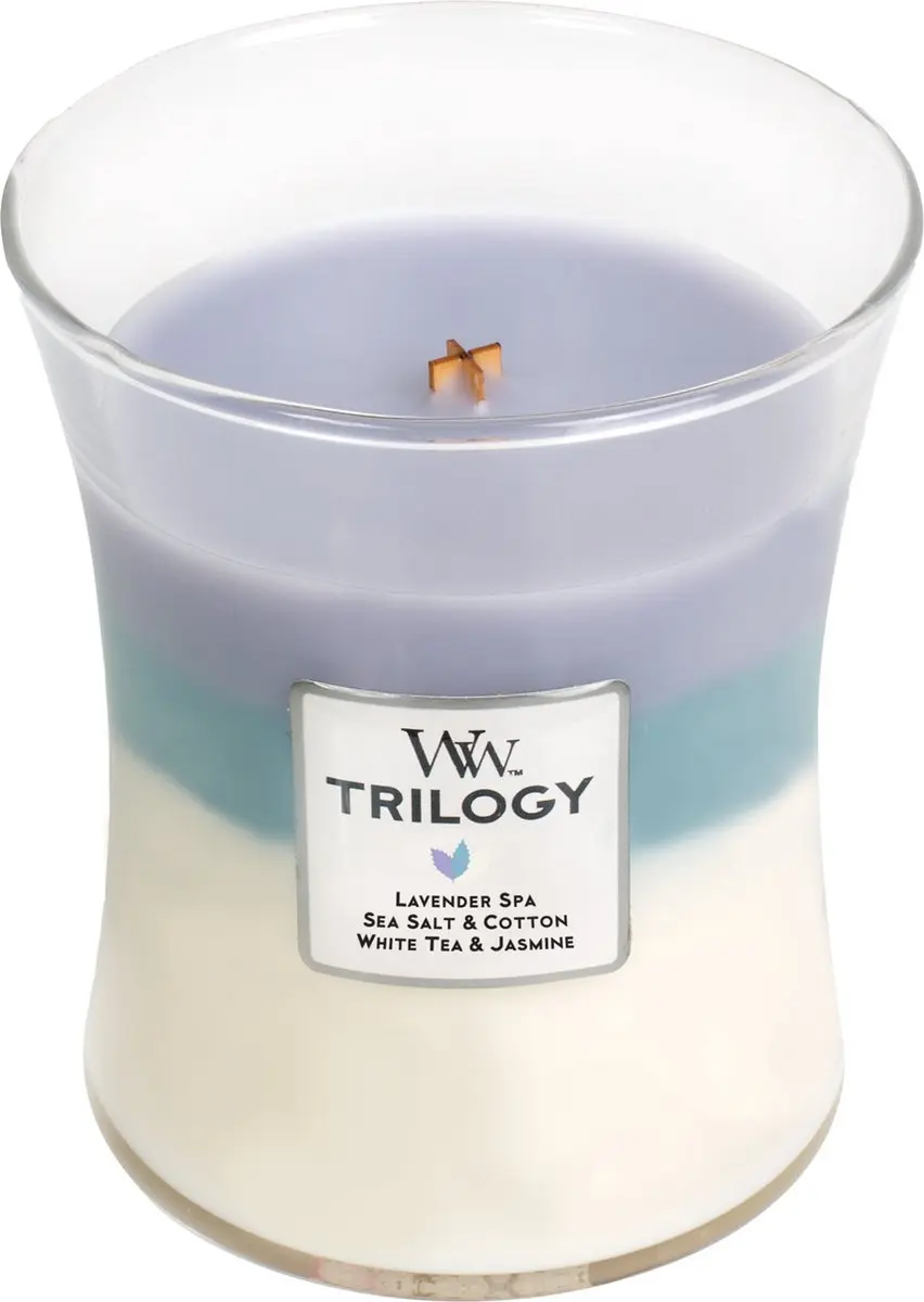 WoodWick Trilogy Geurkaars Medium Calming Retreat