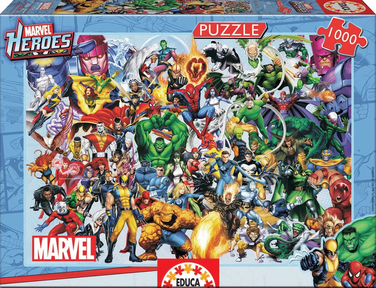 Marvel Superhelden Puzzel 1000 Stuks